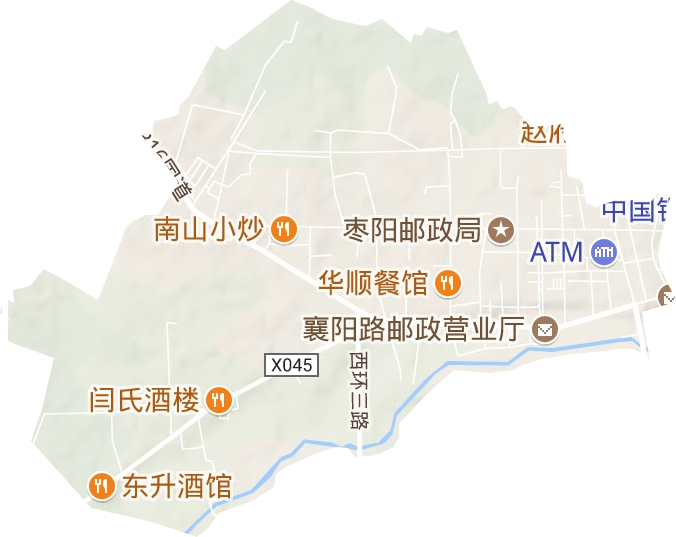 枣阳经济开发区地形地图