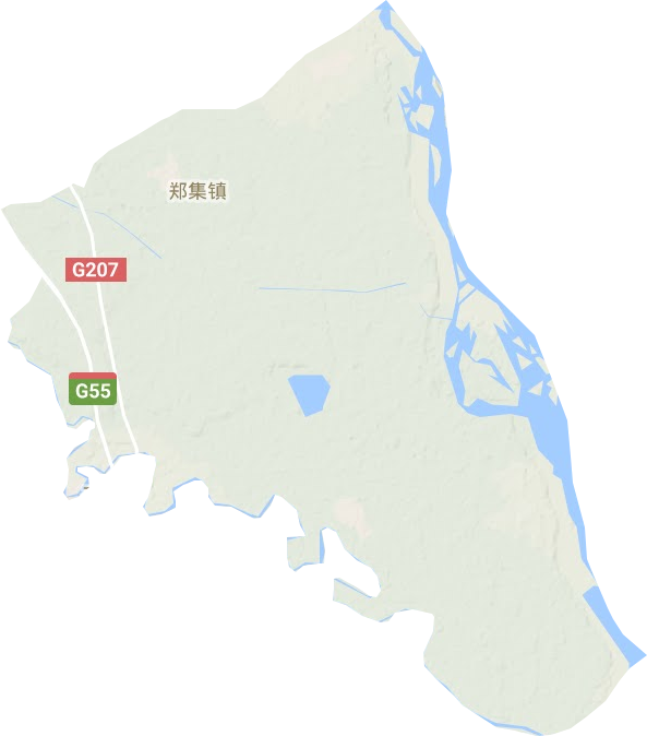 郑集镇地形地图