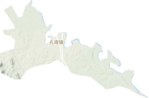 孔湾镇地形地图