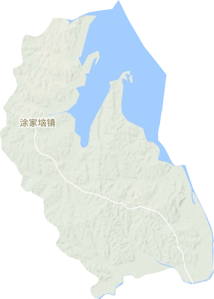 涂家垴镇地形地图