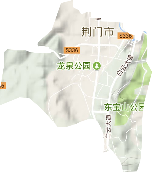 龙泉街道地形地图