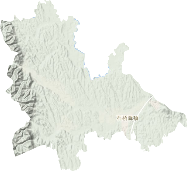 石桥驿镇地形地图