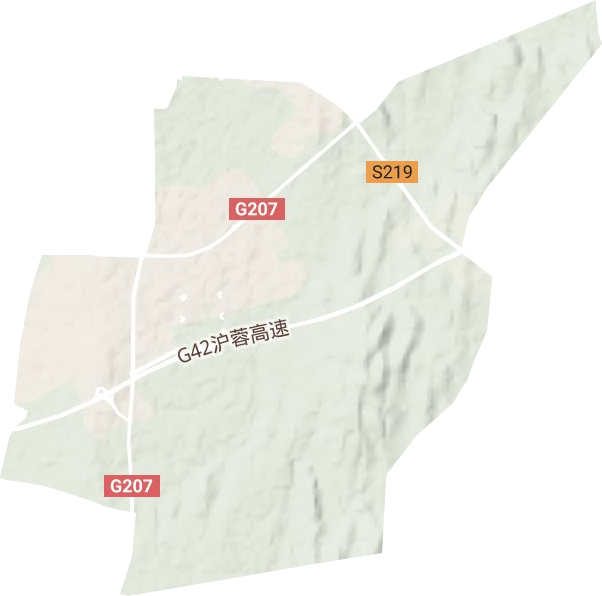 兴隆街道地形地图