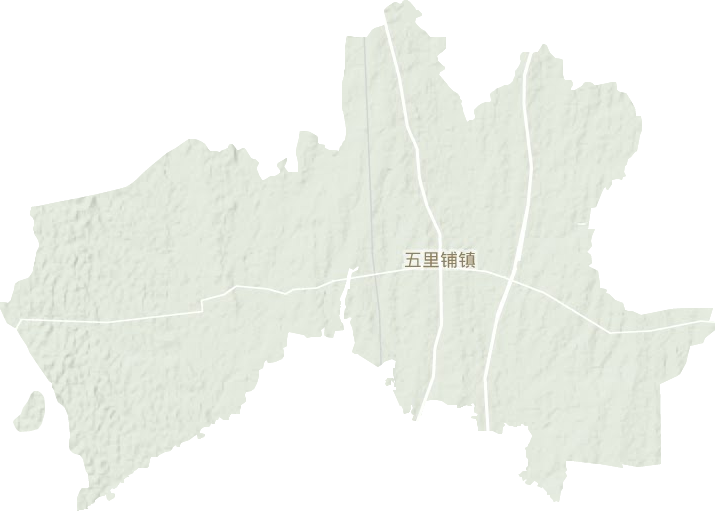 五里铺镇地形地图