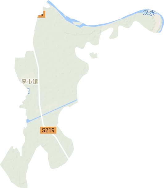 李市镇地形地图