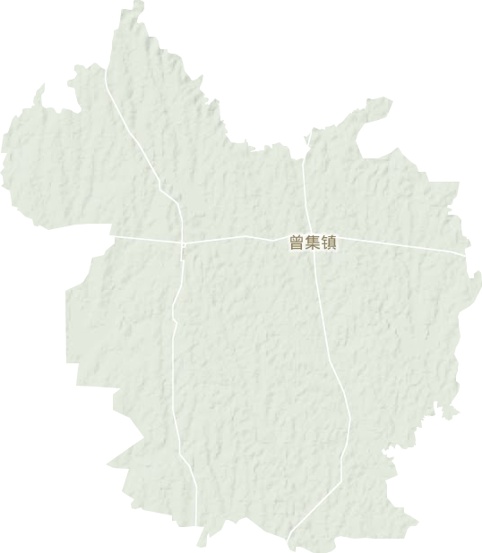 曾集镇地形地图