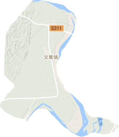 文集镇地形地图