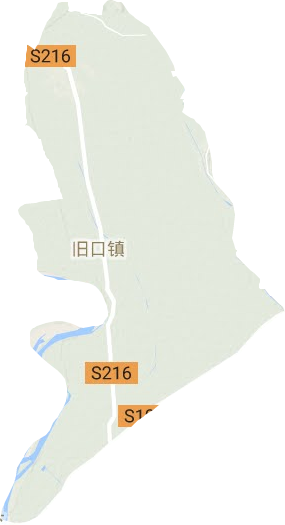 旧口镇地形地图