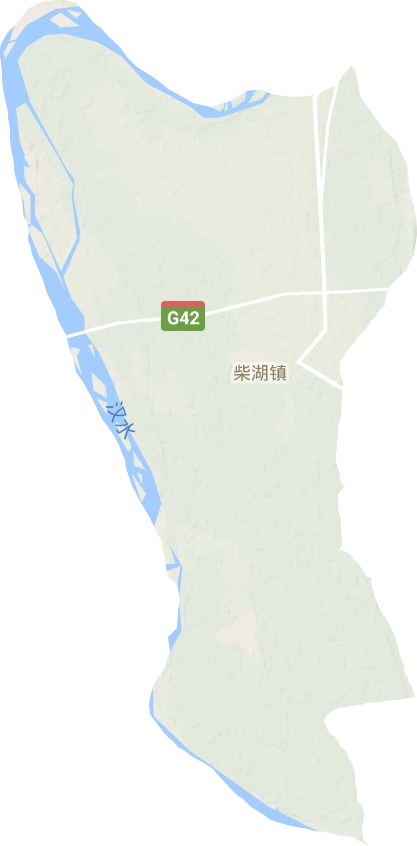 柴湖镇地形地图