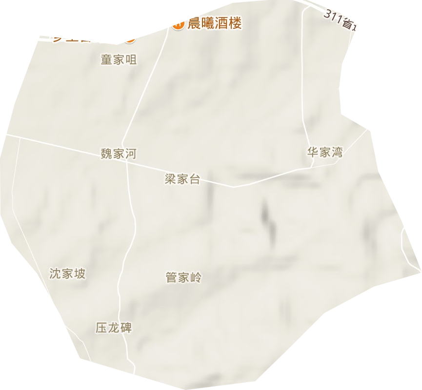 双桥原种场地形地图