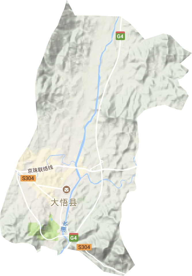 城关镇地形地图