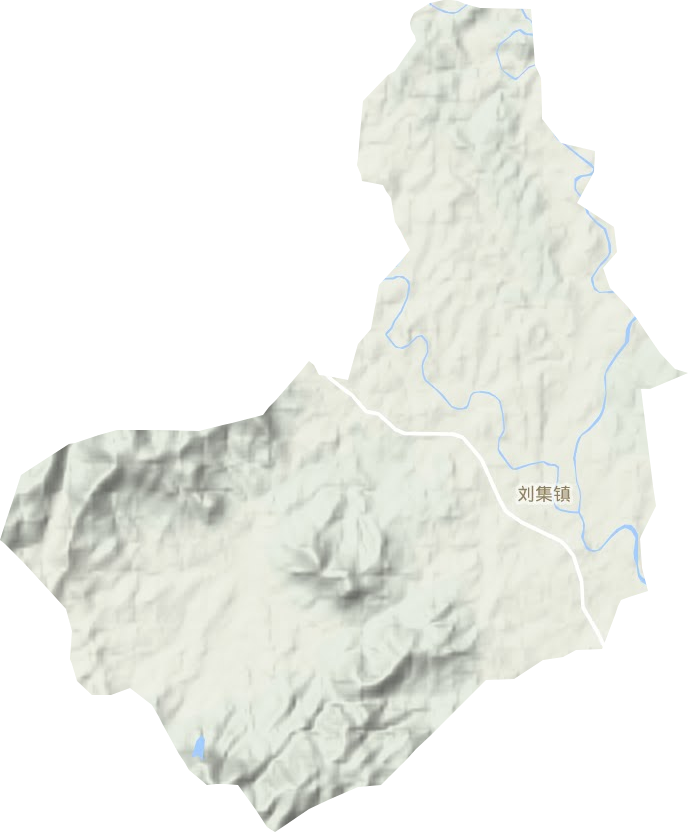 刘集镇地形地图