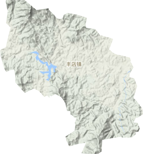 丰店镇地形地图