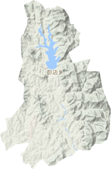 彭店乡地形地图