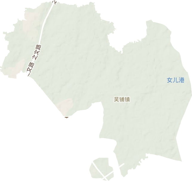吴铺镇地形地图