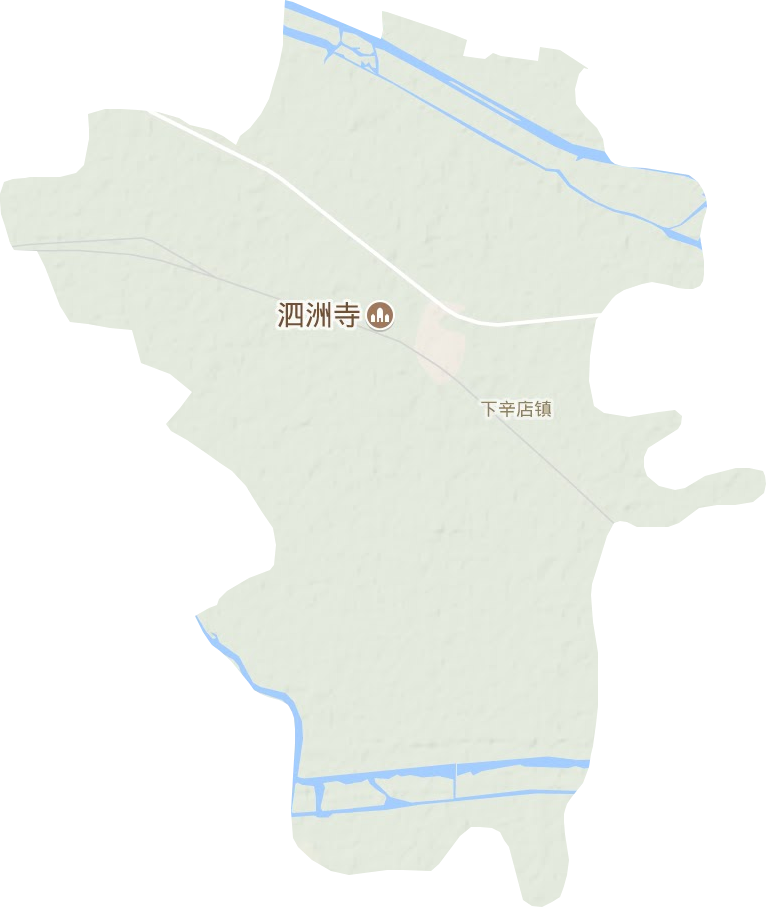 下辛店镇地形地图