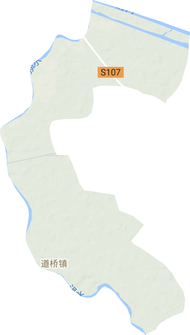 道桥镇地形地图