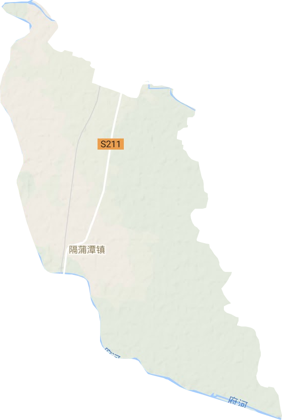 隔蒲潭镇地形地图