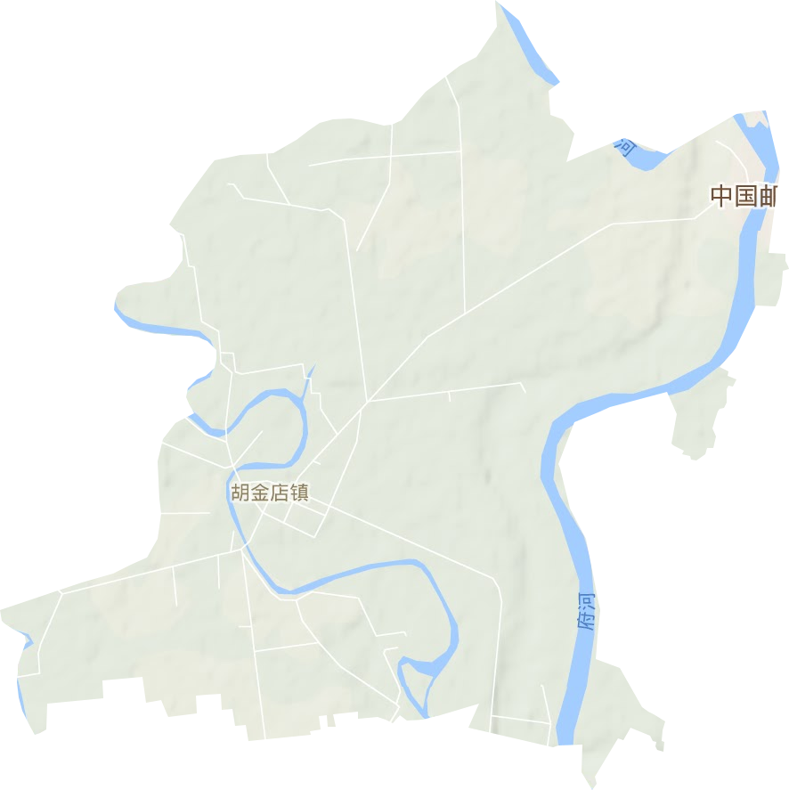 胡金店镇地形地图