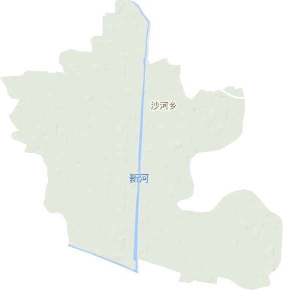 沙河乡地形地图