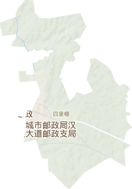四里棚街道地形地图