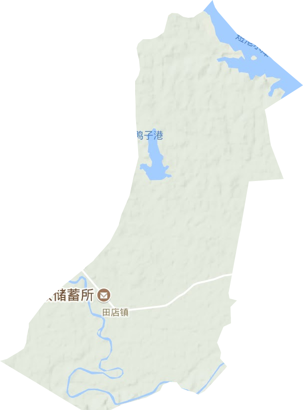 田店镇地形地图