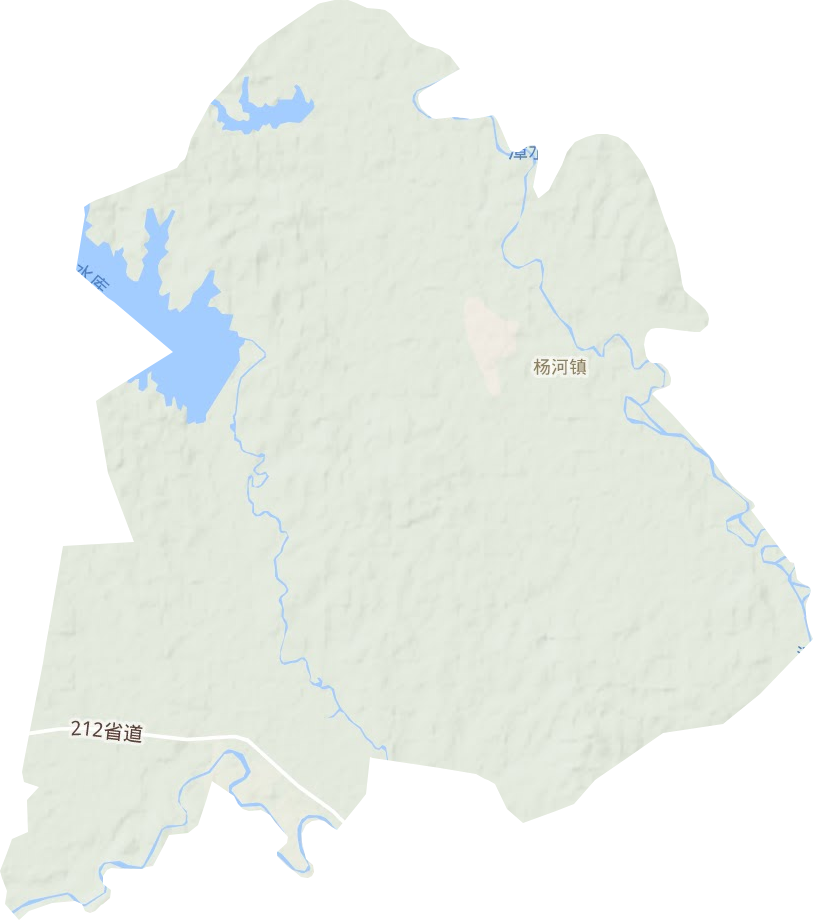 杨河镇地形地图