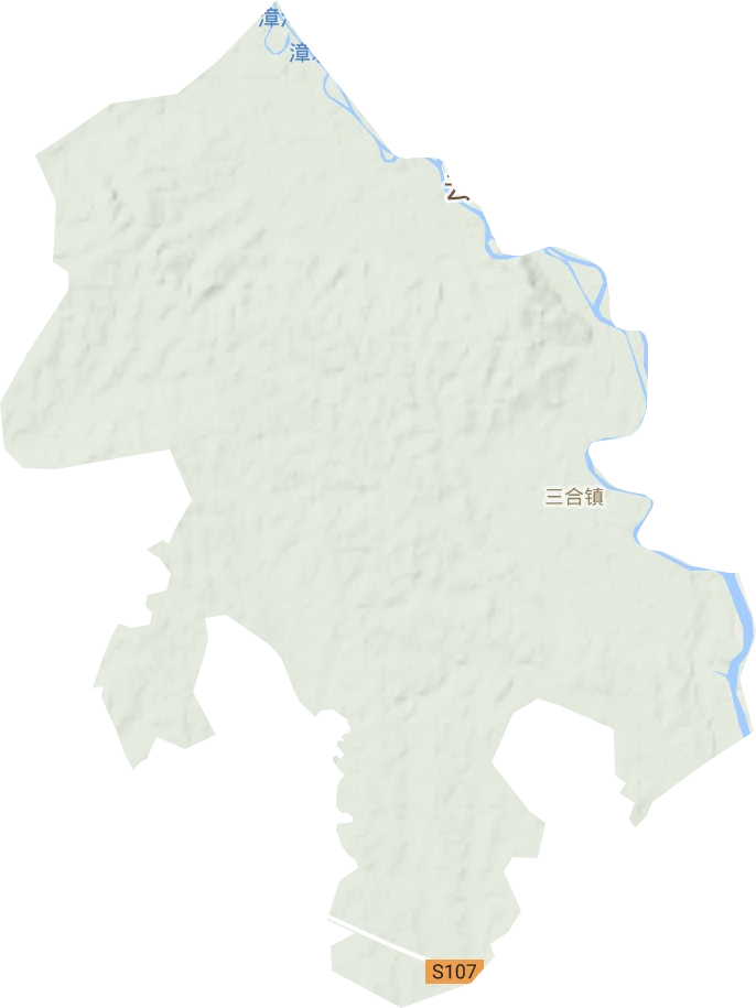 三合镇地形地图
