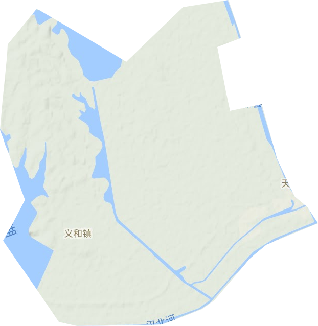义和镇地形地图