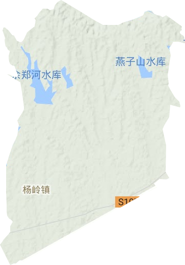杨岭镇地形地图