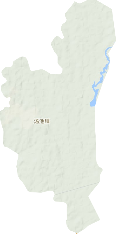 汤池镇地形地图