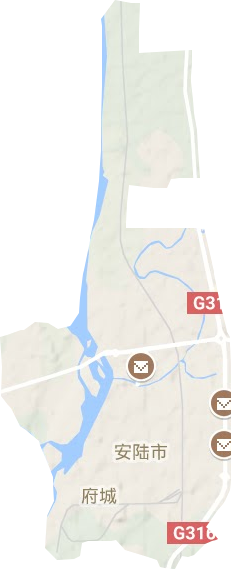 府城街道地形地图