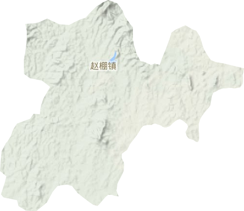 赵棚镇地形地图