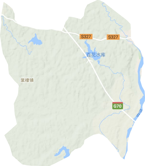 棠棣镇地形地图