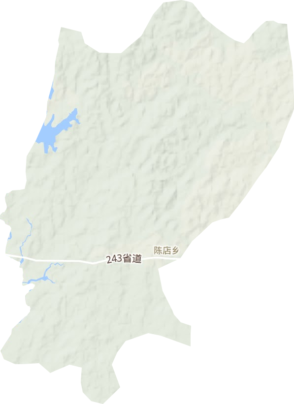 陈店乡地形地图