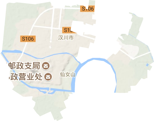 仙女山街道地形地图