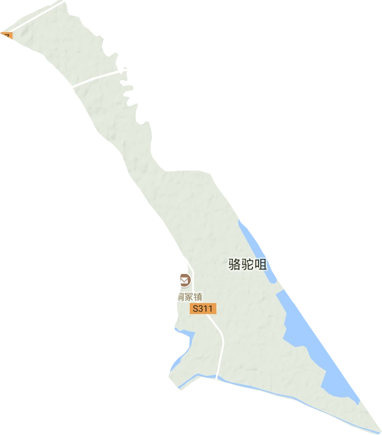 垌塚镇地形地图