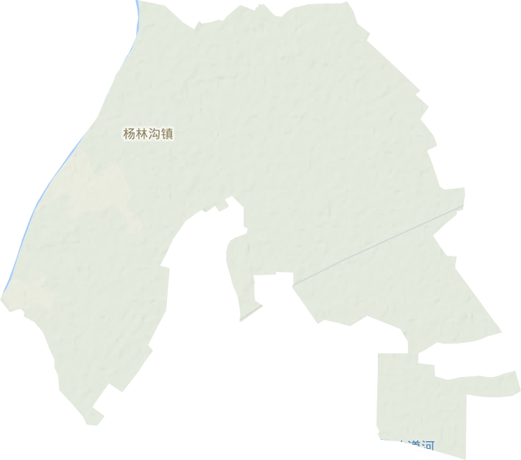 杨林沟镇地形地图
