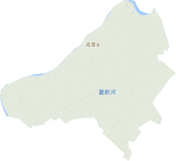 湾潭乡地形地图