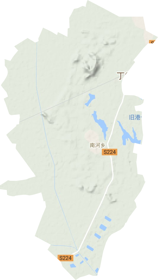 南河乡地形地图