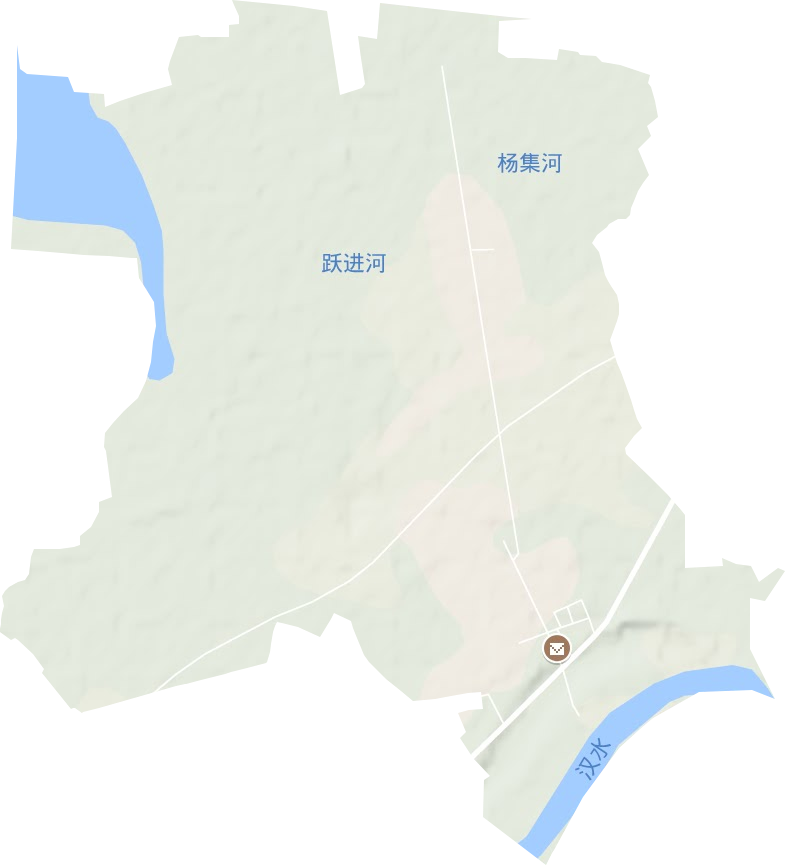 华严农场地形地图
