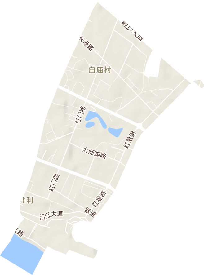 胜利街道地形地图