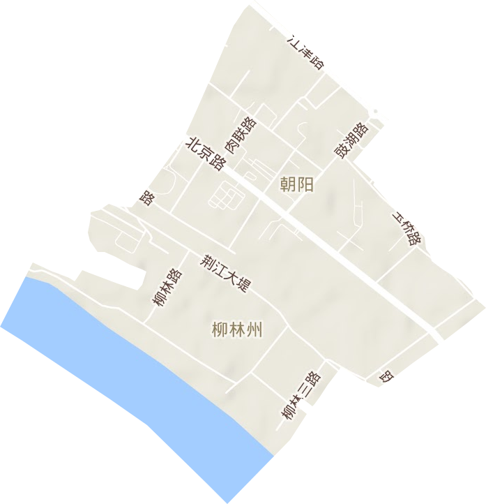 朝阳街道地形地图