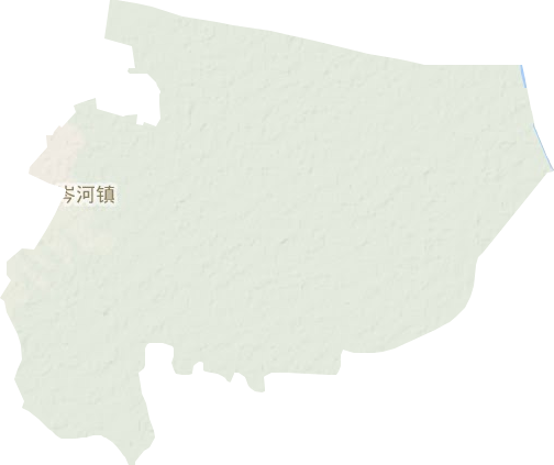 岑河镇地形地图