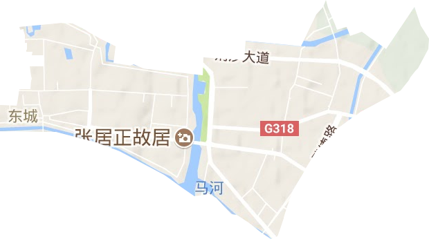 东城街道地形地图
