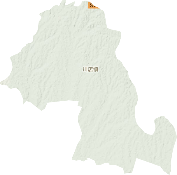 川店镇地形地图