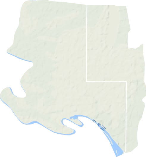 菱角湖管理区地形地图