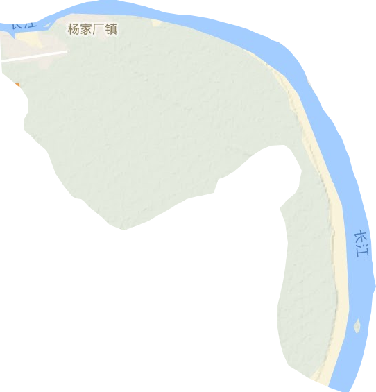 杨家厂镇地形地图