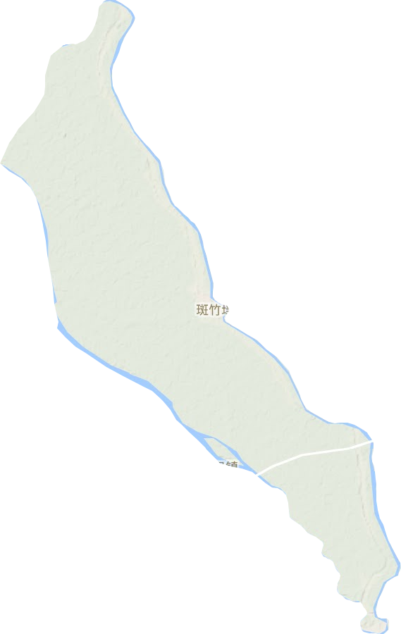 斑竹垱镇地形地图