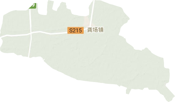 龚场镇地形地图